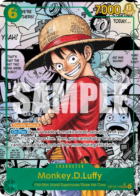 Monkey.D.Luffy, CARRYING ON HIS WILL #OP13-118_p2