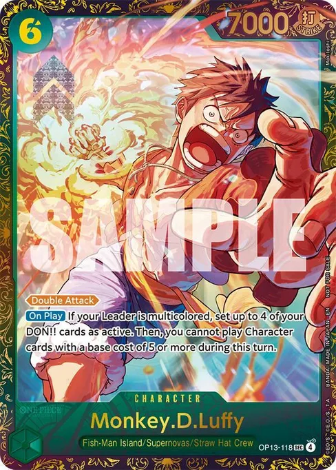 Monkey D. Luffy, OP13-118, Parallel 5, English