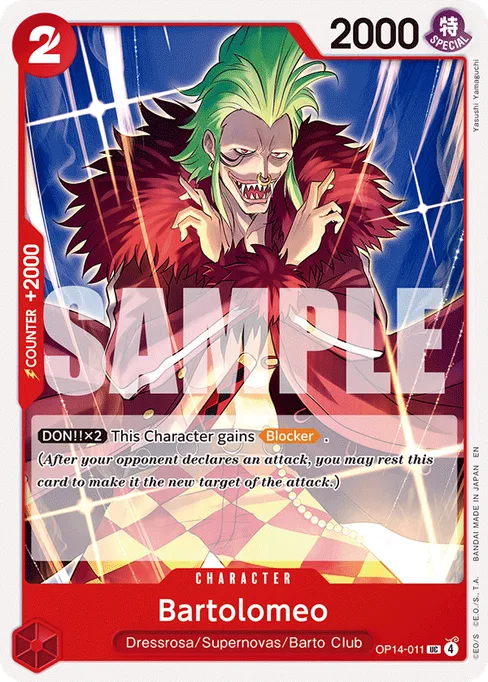 Bartolomeo, THE AZURE SEA’S SEVEN #OP14-011
