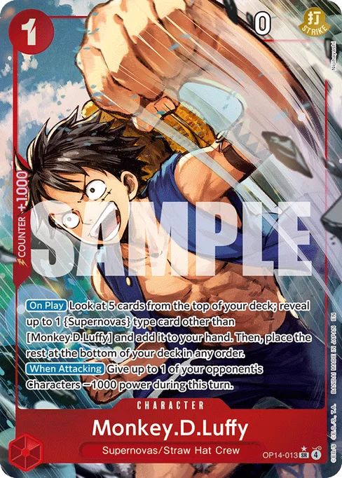 Monkey.D.Luffy, THE AZURE SEA’S SEVEN #OP14-013_p1