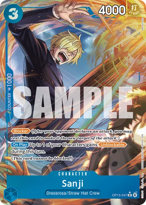 Sanji, ADVENTURE ON KAMI'S ISLAND #OP15-047_p1
