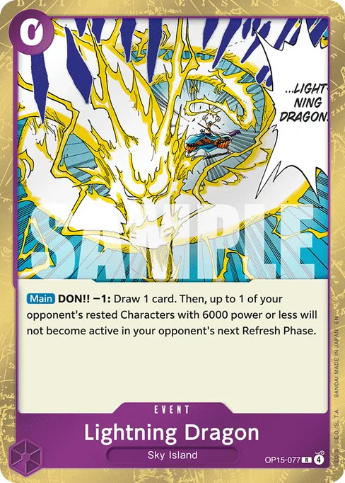Lightning Dragon, ADVENTURE ON KAMI'S ISLAND #OP15-077