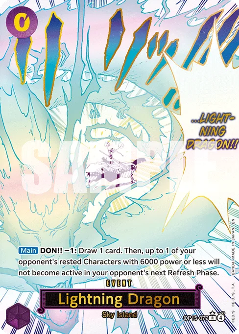 Lightning Dragon, ADVENTURE ON KAMI'S ISLAND #OP15-077_p1