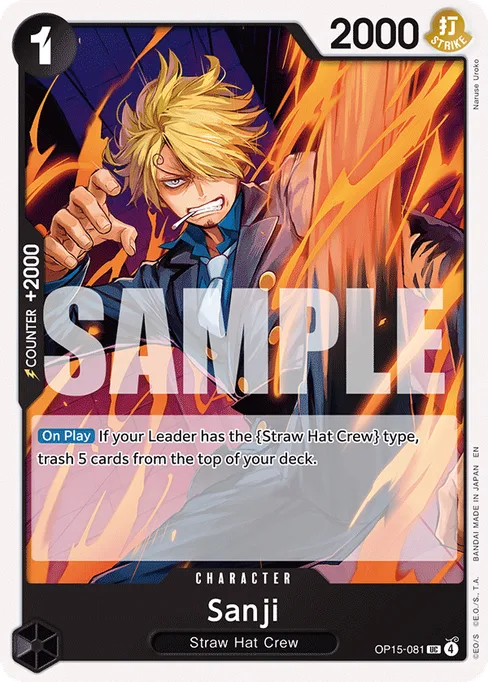 Sanji, OP15-081, Base, English