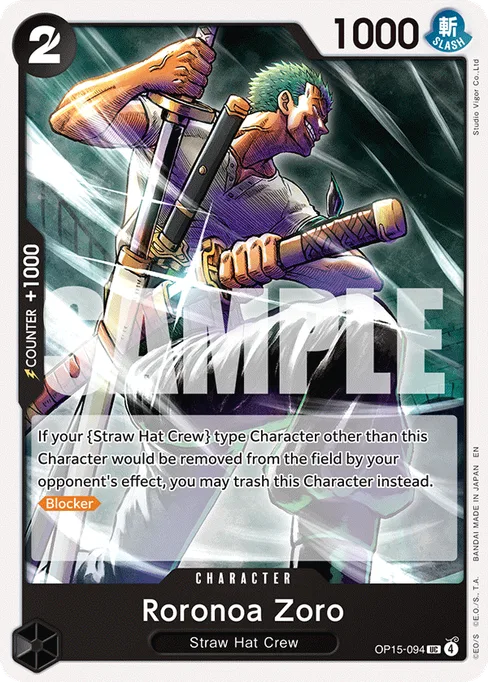 Roronoa Zoro, ADVENTURE ON KAMI'S ISLAND #OP15-094