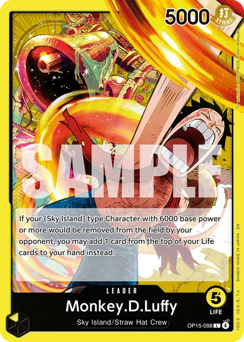 Monkey D. Luffy, OP15-098, Base, English