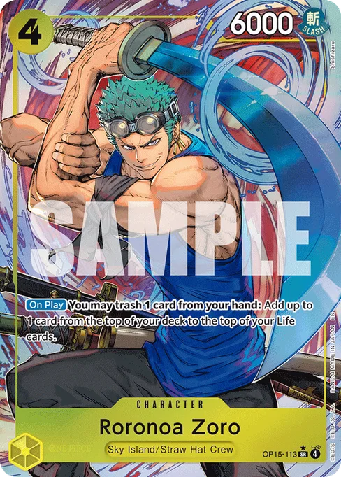 Roronoa Zoro, ADVENTURE ON KAMI'S ISLAND #OP15-113_p1