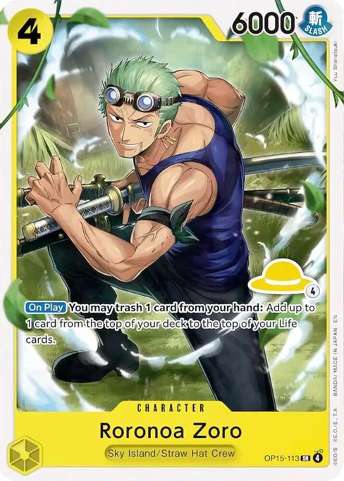 Roronoa Zoro, OP15-113, Parallel 2, English