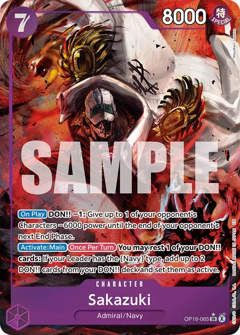 Sakazuki, THE TIME OF BATTLE #OP16-065_p1