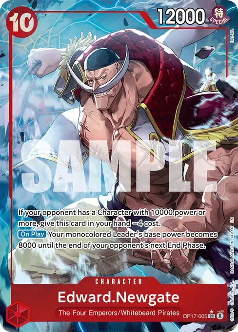 Edward.Newgate, BOOSTER PACK -THE WORLD’S STRONGEST WARRIORS #OP17-005_p1