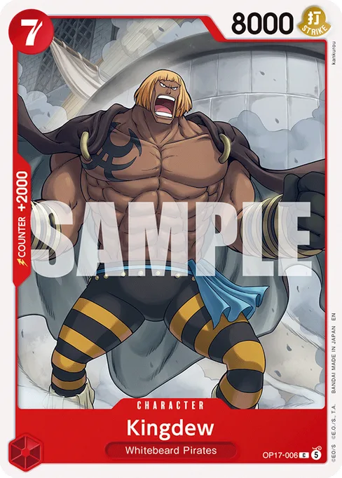 Kingdew, BOOSTER PACK -THE WORLD’S STRONGEST WARRIORS #OP17-006