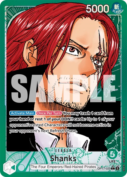 Shanks, BOOSTER PACK -THE WORLD’S STRONGEST WARRIORS #OP17-020_p1