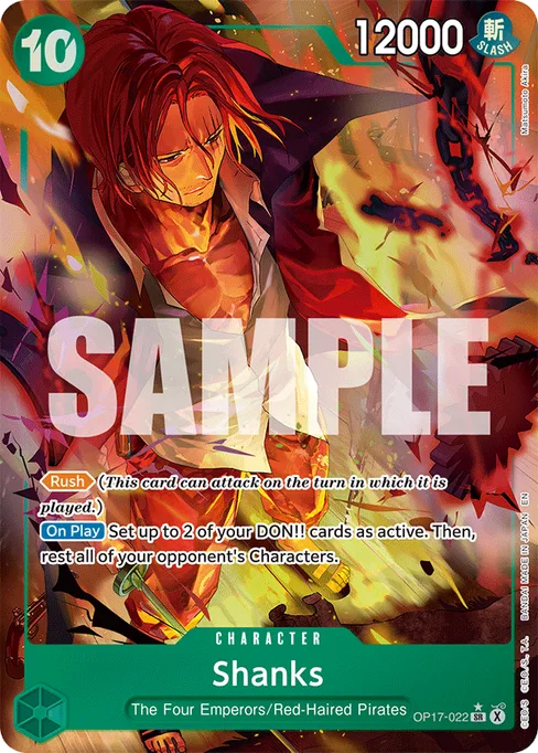 Shanks, BOOSTER PACK -THE WORLD’S STRONGEST WARRIORS #OP17-022_p1