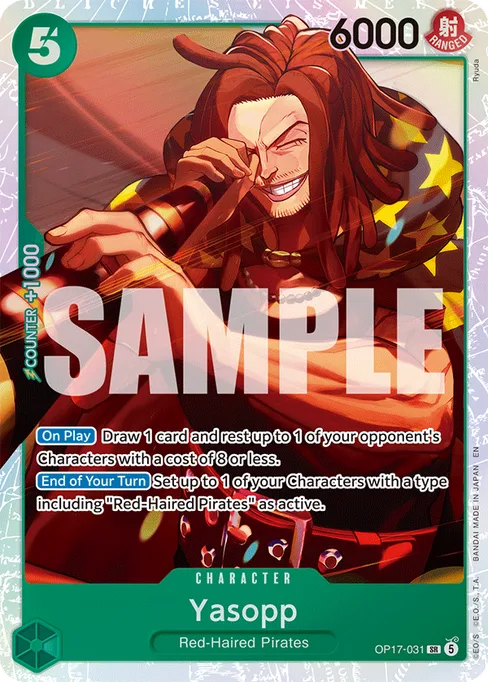 Yasopp, BOOSTER PACK -THE WORLD’S STRONGEST WARRIORS #OP17-031