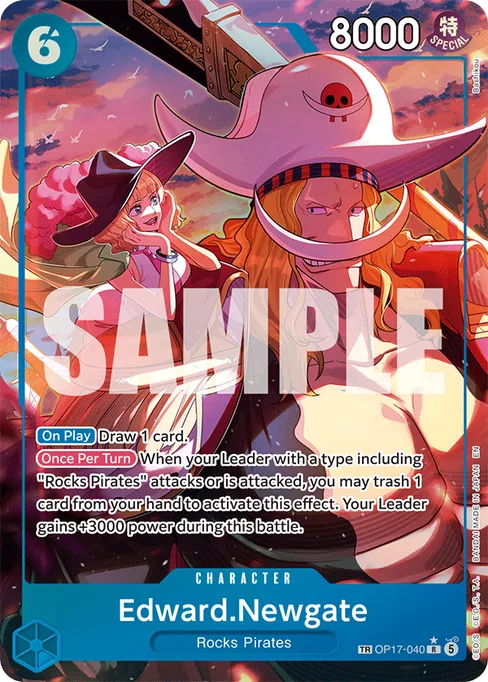 Edward.Newgate, BOOSTER PACK -THE WORLD’S STRONGEST WARRIORS #OP17-040_p1