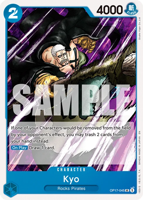 Kyo, BOOSTER PACK -THE WORLD’S STRONGEST WARRIORS #OP17-045