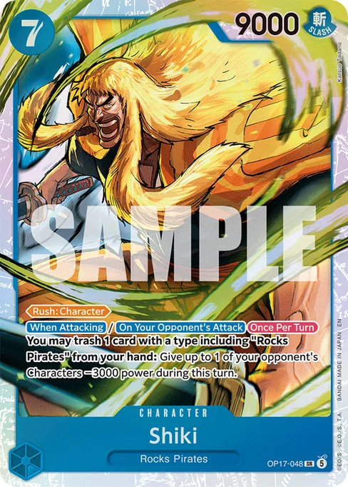 Shiki, BOOSTER PACK -THE WORLD’S STRONGEST WARRIORS #OP17-048