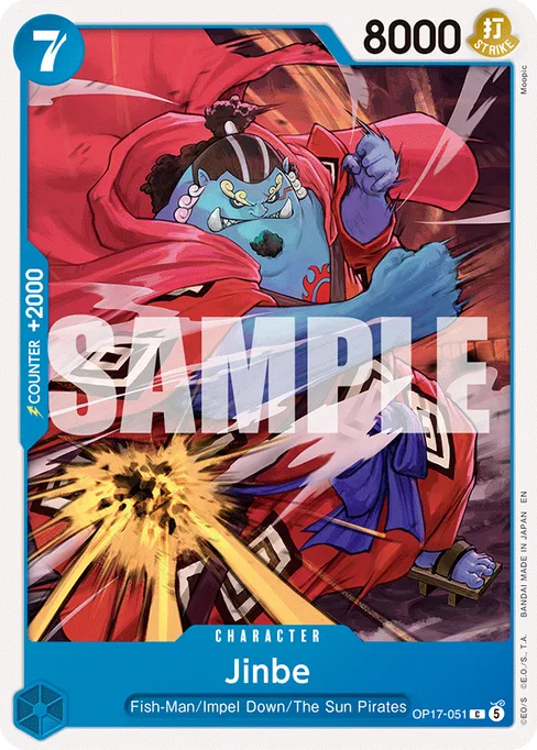 Jinbe, BOOSTER PACK -THE WORLD’S STRONGEST WARRIORS #OP17-051