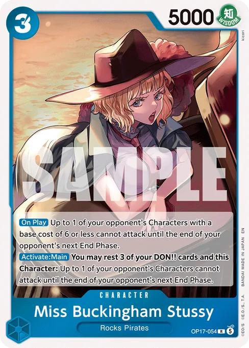 Miss Buckingham Stussy, BOOSTER PACK -THE WORLD’S STRONGEST WARRIORS #OP17-054