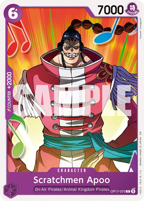 Scratchmen Apoo, BOOSTER PACK -THE WORLD’S STRONGEST WARRIORS #OP17-070