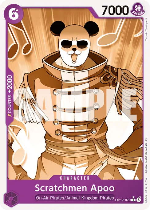 Scratchmen Apoo, BOOSTER PACK -THE WORLD’S STRONGEST WARRIORS #OP17-070_p1