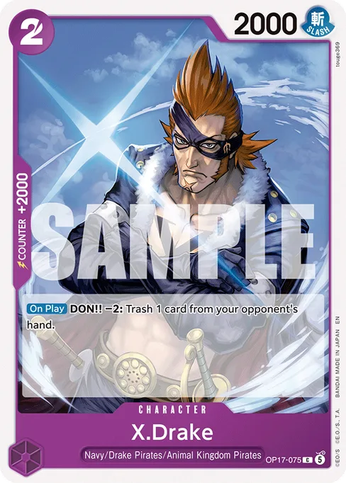 X.Drake, BOOSTER PACK -THE WORLD’S STRONGEST WARRIORS #OP17-075
