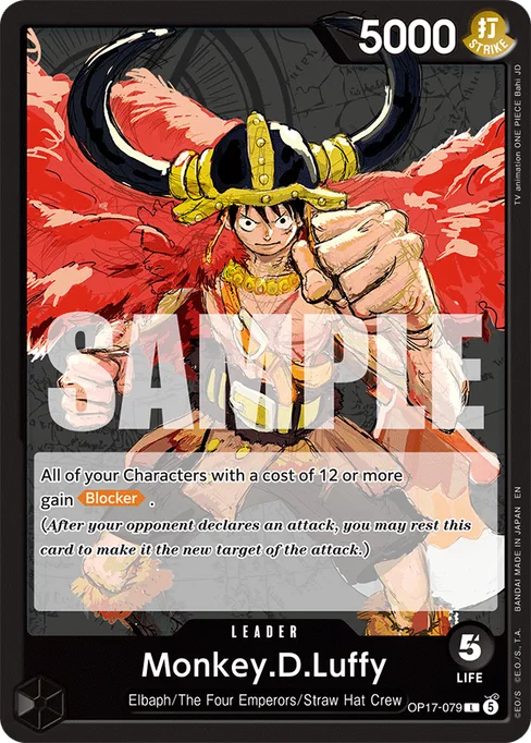 Monkey D. Luffy, OP17-079, Base, English