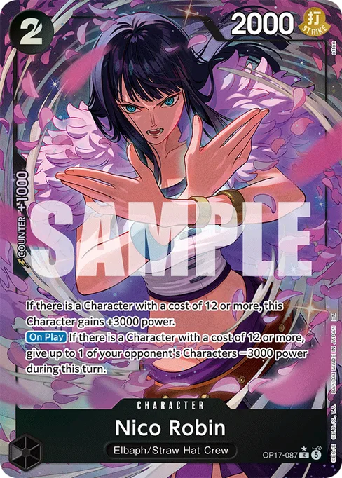 Nico Robin, BOOSTER PACK -THE WORLD’S STRONGEST WARRIORS #OP17-087_p1