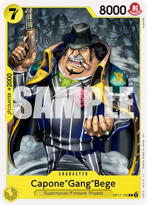 Capone"Gang"Bege, BOOSTER PACK -THE WORLD’S STRONGEST WARRIORS #OP17-100