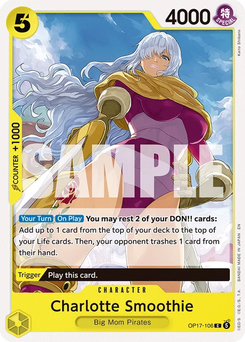 Charlotte Smoothie, BOOSTER PACK -THE WORLD’S STRONGEST WARRIORS #OP17-106