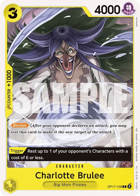 Charlotte Brulee, BOOSTER PACK -THE WORLD’S STRONGEST WARRIORS #OP17-108