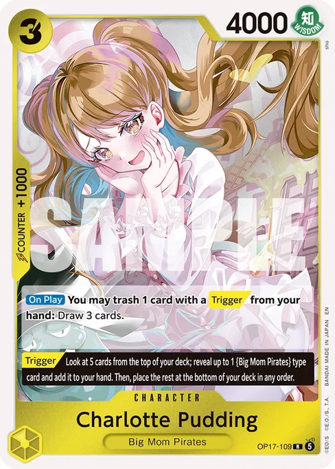 Charlotte Pudding, BOOSTER PACK -THE WORLD’S STRONGEST WARRIORS #OP17-109