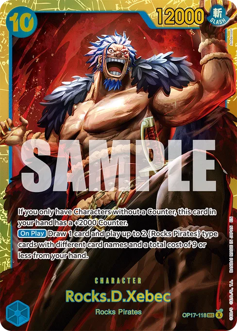 Rocks.D.Xebec, BOOSTER PACK -THE WORLD’S STRONGEST WARRIORS #OP17-118