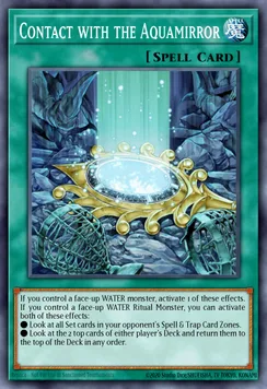 Contact with the Aquamirror