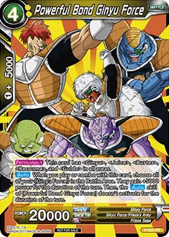 Powerful Bond Ginyu Force, Normal