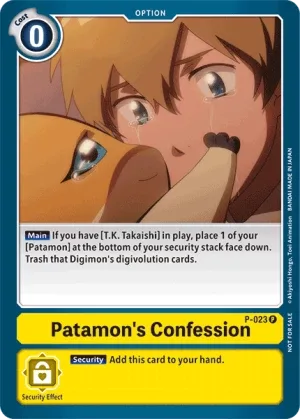 Patamon's Confession, P #P-023