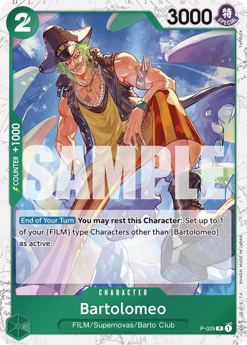 Bartolomeo, P-029, Parallel 3, English