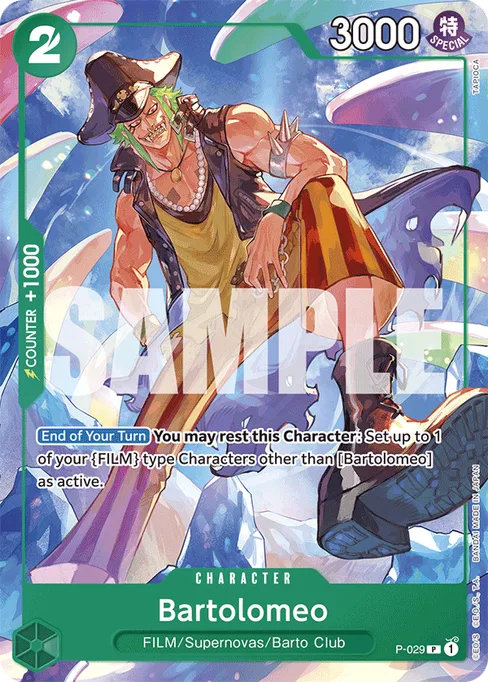 Bartolomeo, P-029, Reprint 2, English