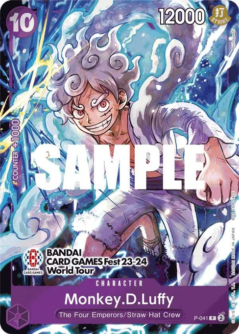 Monkey D. Luffy, P-041, Parallel 6, English