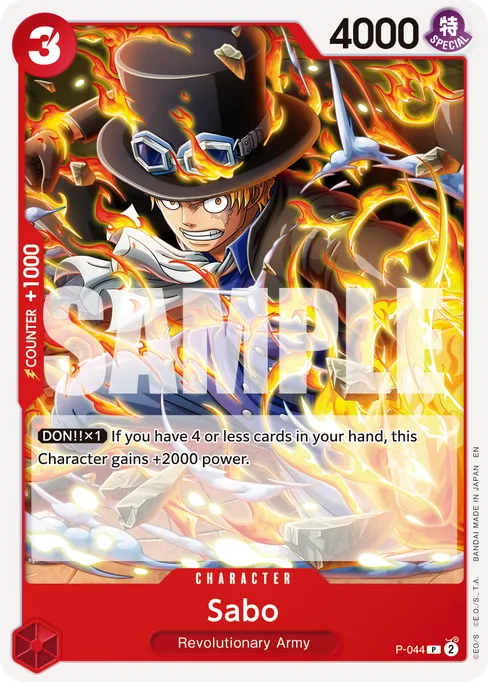 Sabo, P-044, Reprint 1, English