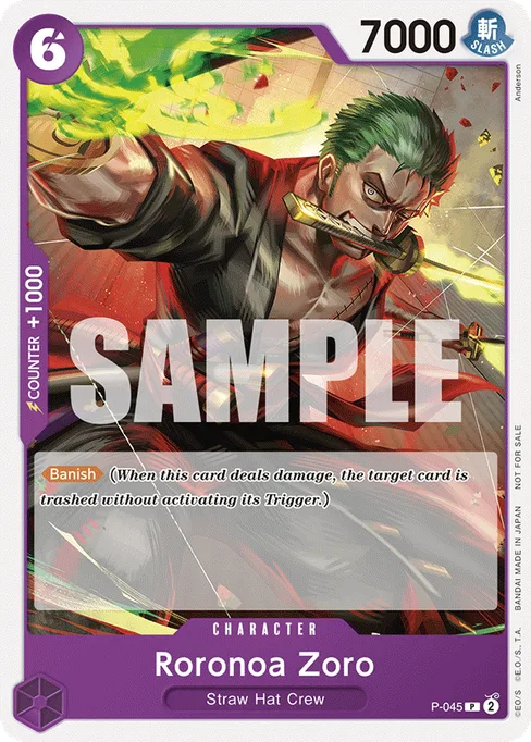 Roronoa Zoro, P-045, Base, English