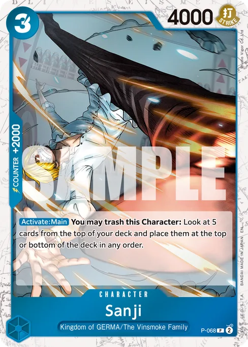 Sanji, P-068, Parallel 1, English