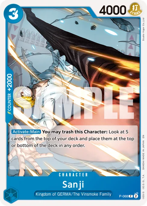 Sanji, P-068, Reprint 1, English