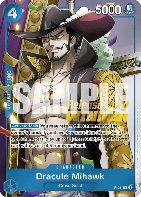 Dracule Mihawk, Promotion Cards #P-081_p1