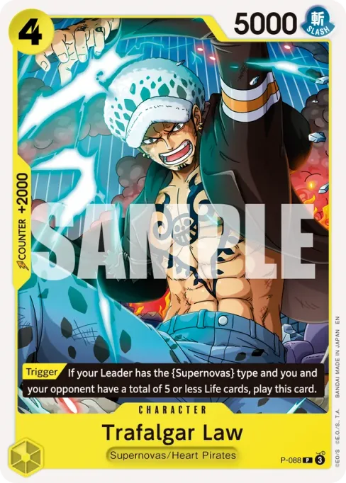 Trafalgar Law, P-088, Parallel 1, English