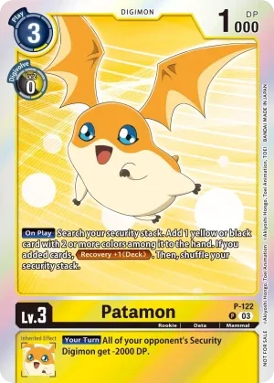 Patamon, P #P-122