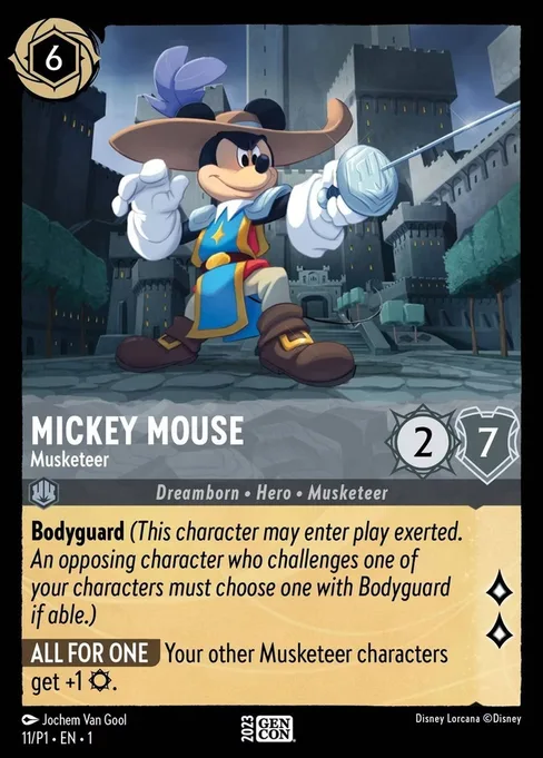 Mickey Mouse - Musketeer, Promo Set 1 #11