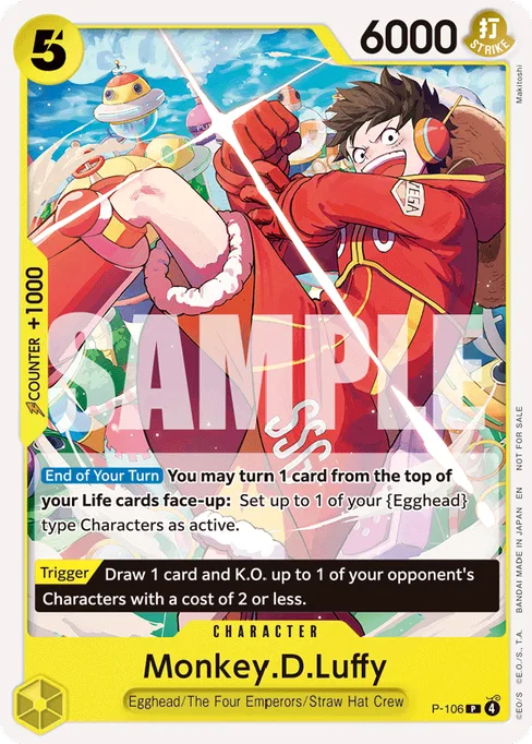 Monkey D. Luffy, P-106, Base, English