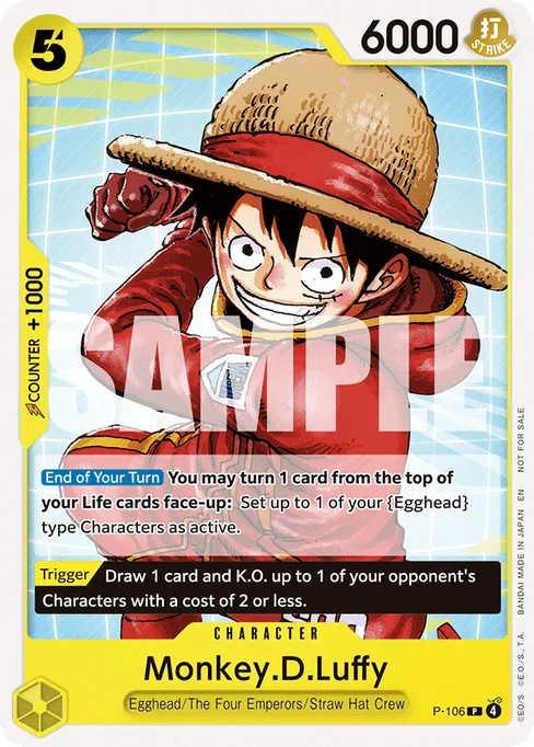 Monkey D. Luffy, P-106, Parallel 1, English
