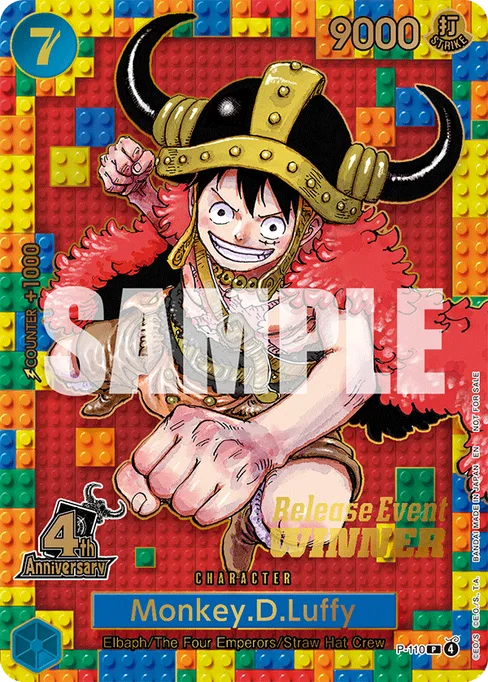 Monkey D. Luffy, P-110, Parallel 1, English